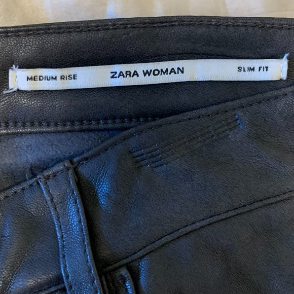 Zara 'leather' pants - Picture 3 of 7